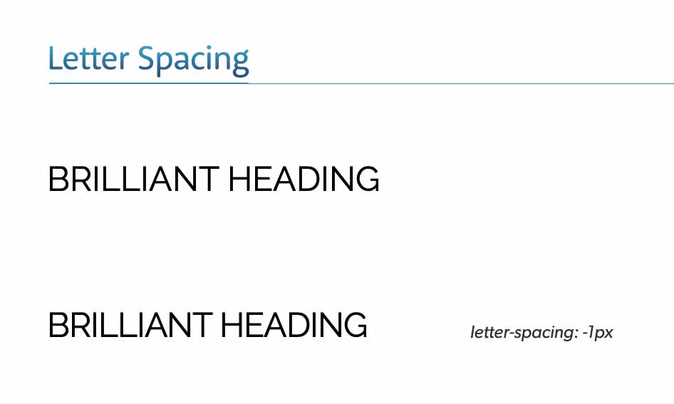 letter spacing